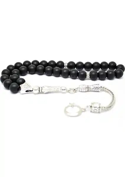 Nurberk Kamçılı Püsküllü Oniks Taşı Tesbih Doğal ve Zarif Tasarım ile Öne Çıkar