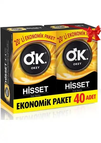 Okey Hisset 40'lı Prezervatif Fırsat Paketi Güvenli ve Ekonomik Çözüm