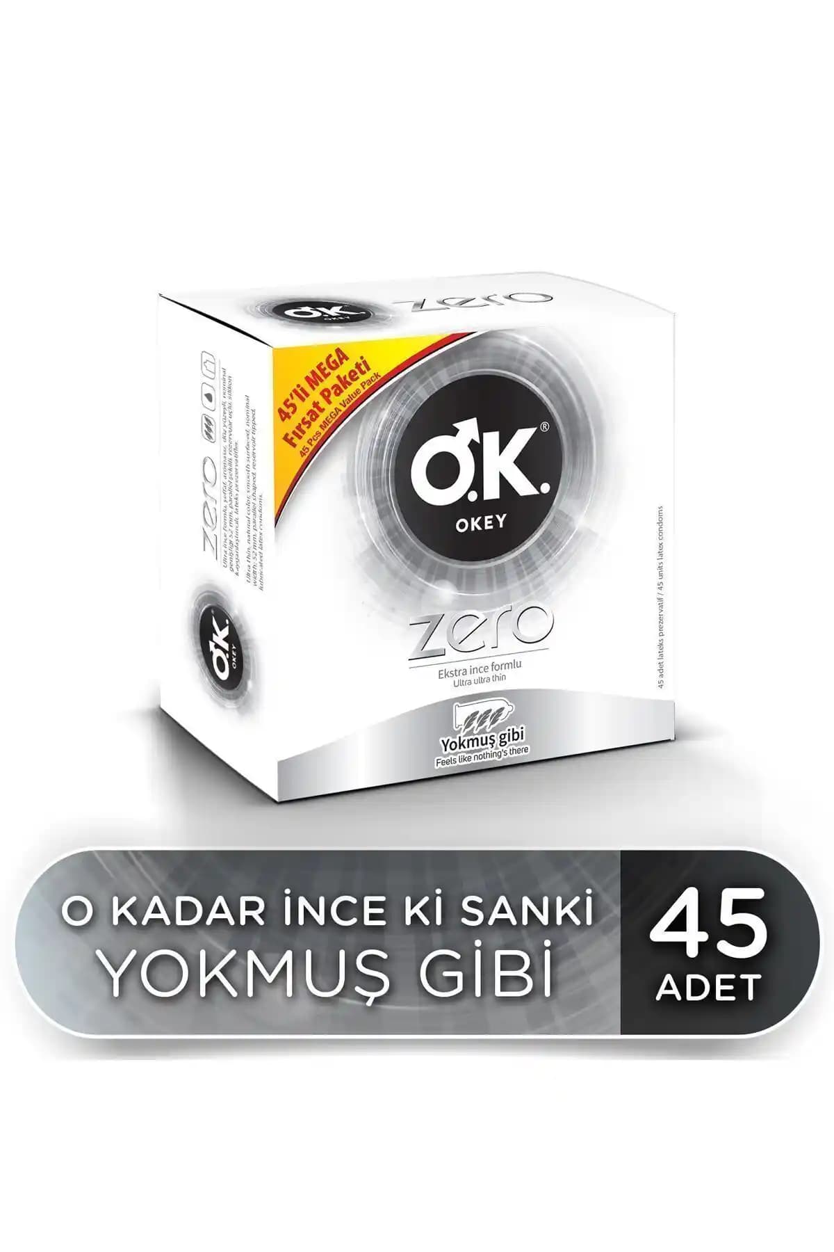 Okey Zero 45'li Prezervatif Avantaj Paketi Güvenlik ve Konfor Sunan İnce Yapı Ürünü