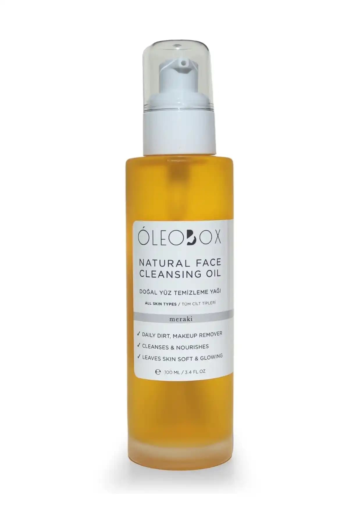 Oleobox Doğal Yüz Temizleme Yağı Göz Yakmayan ve Hassas Ciltler İçin Uygun