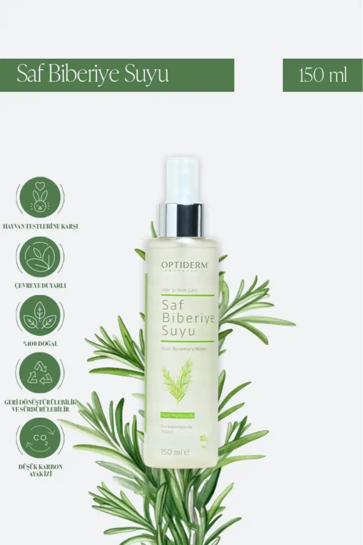 Optiderm Biberiye Suyu Güçlendirici Saç Toniği ile Doğal Saç Bakımı ve Güçlendirme