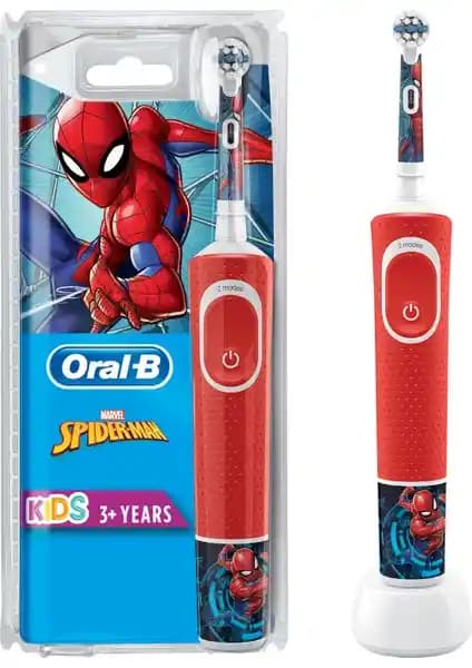 Oral-B D100 Spiderman Çocuklar İçin Şarjlı Diş Fırçası Güçlü ve Eğlenceli Temizlik