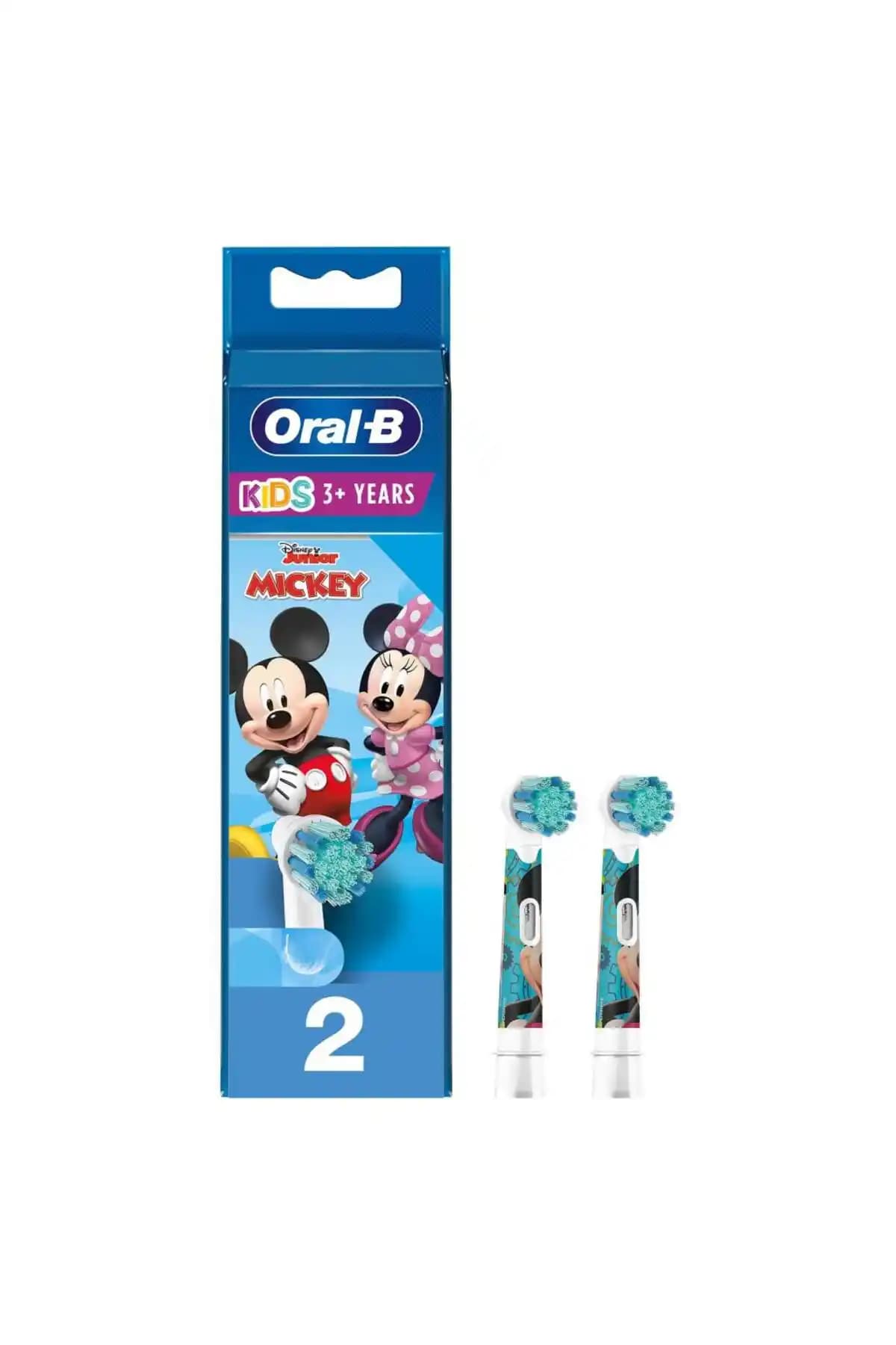 Oral-B Mickey Temalı Çocuklar İçin Yedek Diş Fırçası Başlığı 2'li Paket