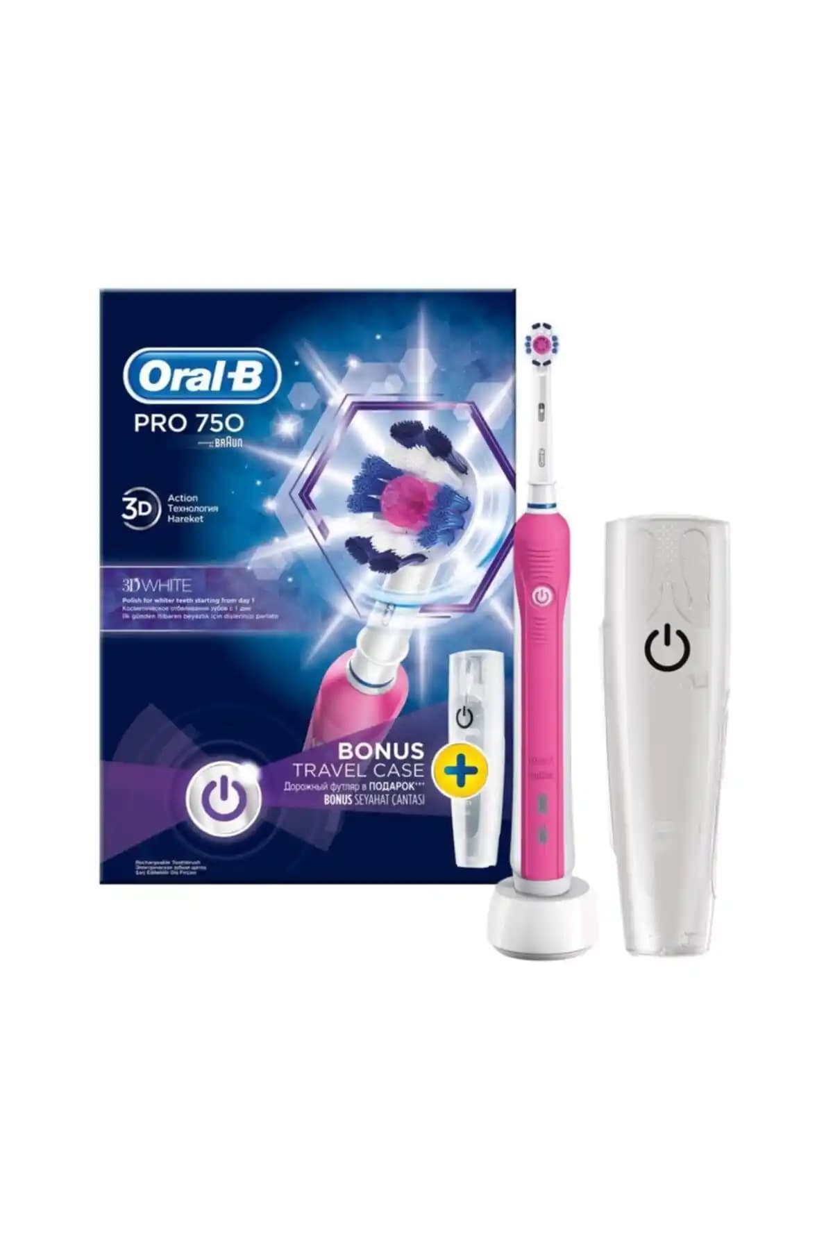Oral-B Pro 750 Şarj Edilebilir Diş Fırçası ile Yüksek Performanslı Ağız Bakımı