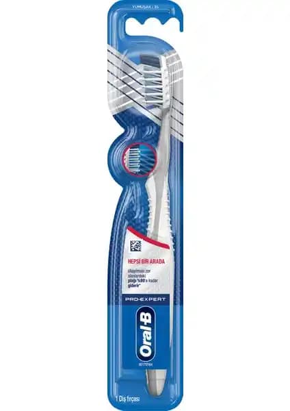 Oral-B Pro-Expert Hepsi Bir Arada 35 Yu<muş>ak Diş Fırçası Hassas Temizlik ve Ağız Sağlığı İçin