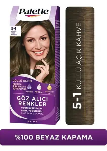 Palette 5-1 Küllü Açık Kahve Saç Boyası: Doğal ve Kalıcı Renkler İçin Güvenilir Seçenek