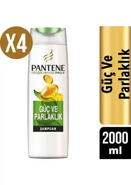 Pantene Doğal Sentez Güç ve Parlaklık Şampuanı ile Saçlarınızı Güçlendirin ve Parlaklık Kazanın