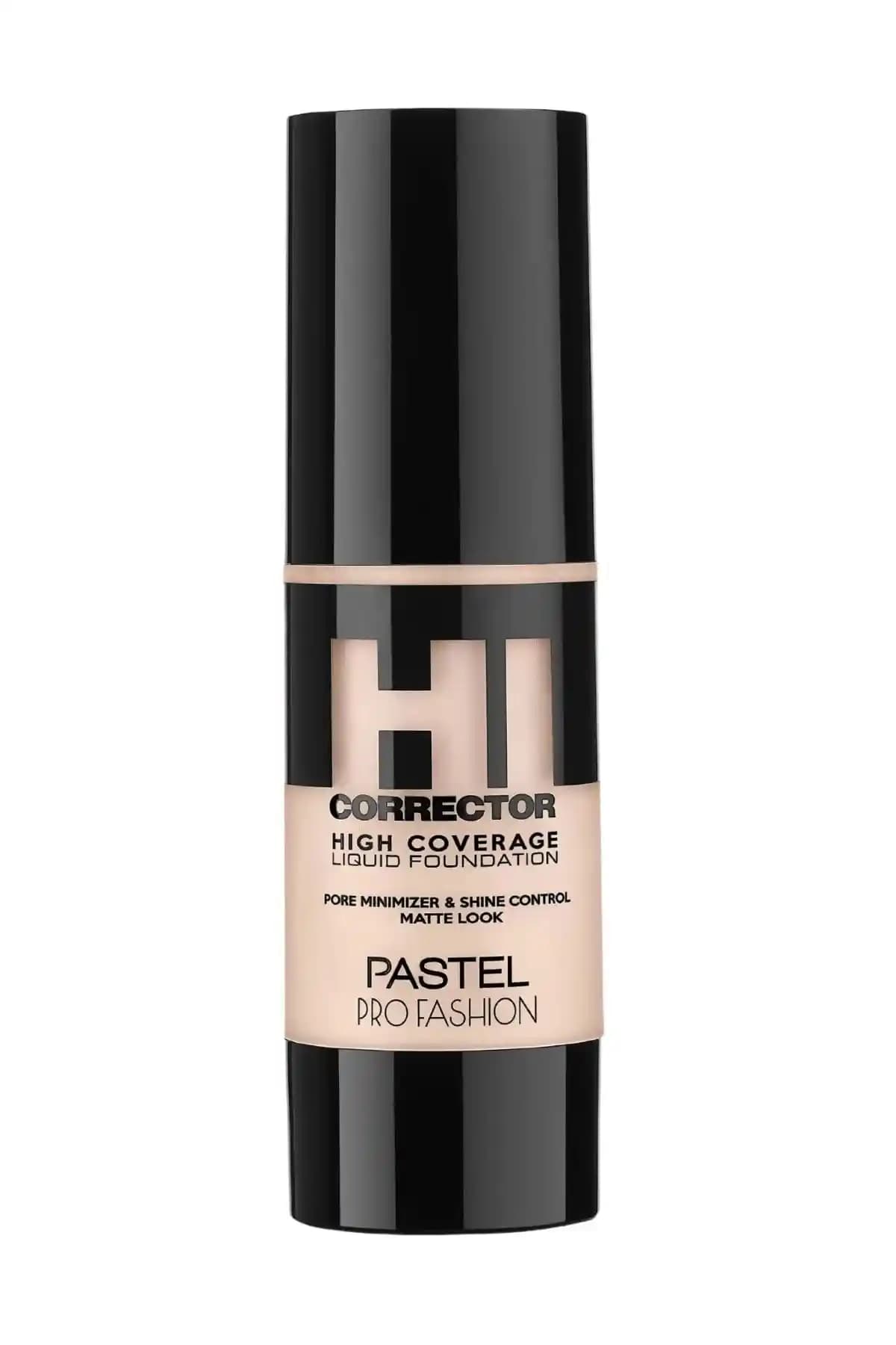 Pastel High Coverage Liquid Foundation Bej Renkli Yüksek Kapatıcı ve Uzun Süre Kalıcı