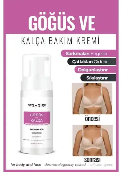 Perarise Göğüs ve Kalça Bakım Kremi: Doğal Sıkılaştırıcı ve Dolgunlaştırıcı Etkiler