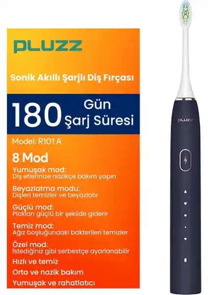 Pluzz R101A Akıllı Sonic Diş Fırçası: Çok Modlu ve Uzun Pil Ömrüne Sahip Modern Diş Temizliği Cihazı