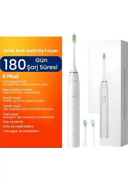 Pluzz R101A Akıllı Sonic Şarjlı Diş Fırçası: Gelişmiş Temizlik ve Konfor Özellikleri