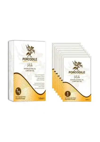 Porcodile Glide Masaj Jeli ve Jel Sade 7x5 Ml - Güvenilir ve Pratik Kayganlaştırıcı Ürün