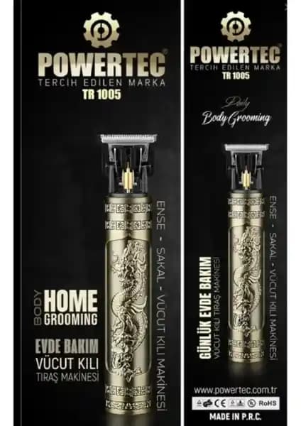 Powertec TR-1005 Tıraş Makinesi: Lazer Epilasyon Öncesi Kullanım İçin Pratik ve Çok Yönlü