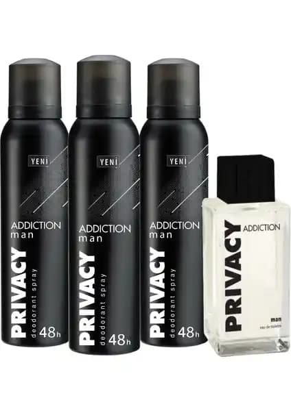 Privacy Man Addiction EDT ve Deodorant Seti Erkekler İçin Modern ve Ferahlatıcı Koku