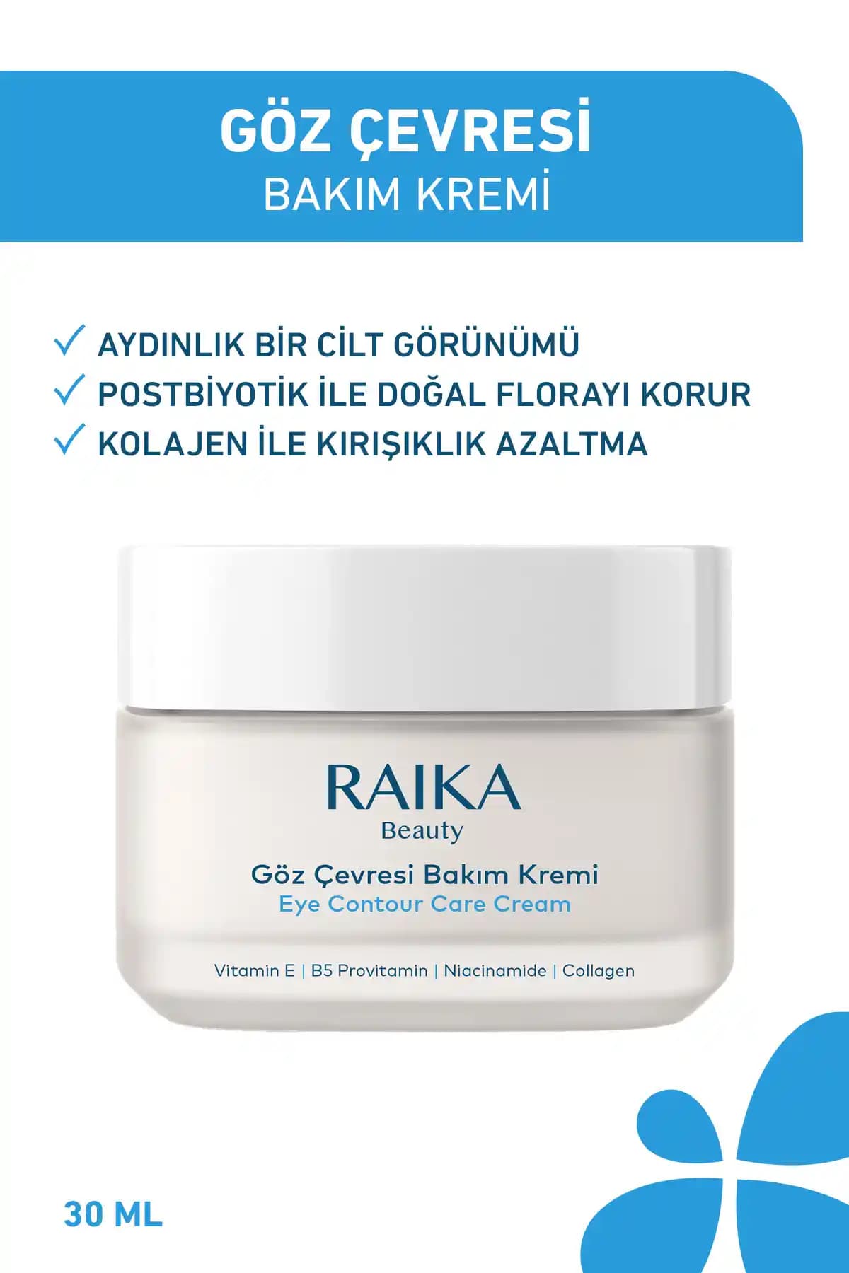 Raika Beauty Göz Kremi: Yaşlanma Karşıtı ve Canlandırıcı Göz Çevresi Bakım Ürünü