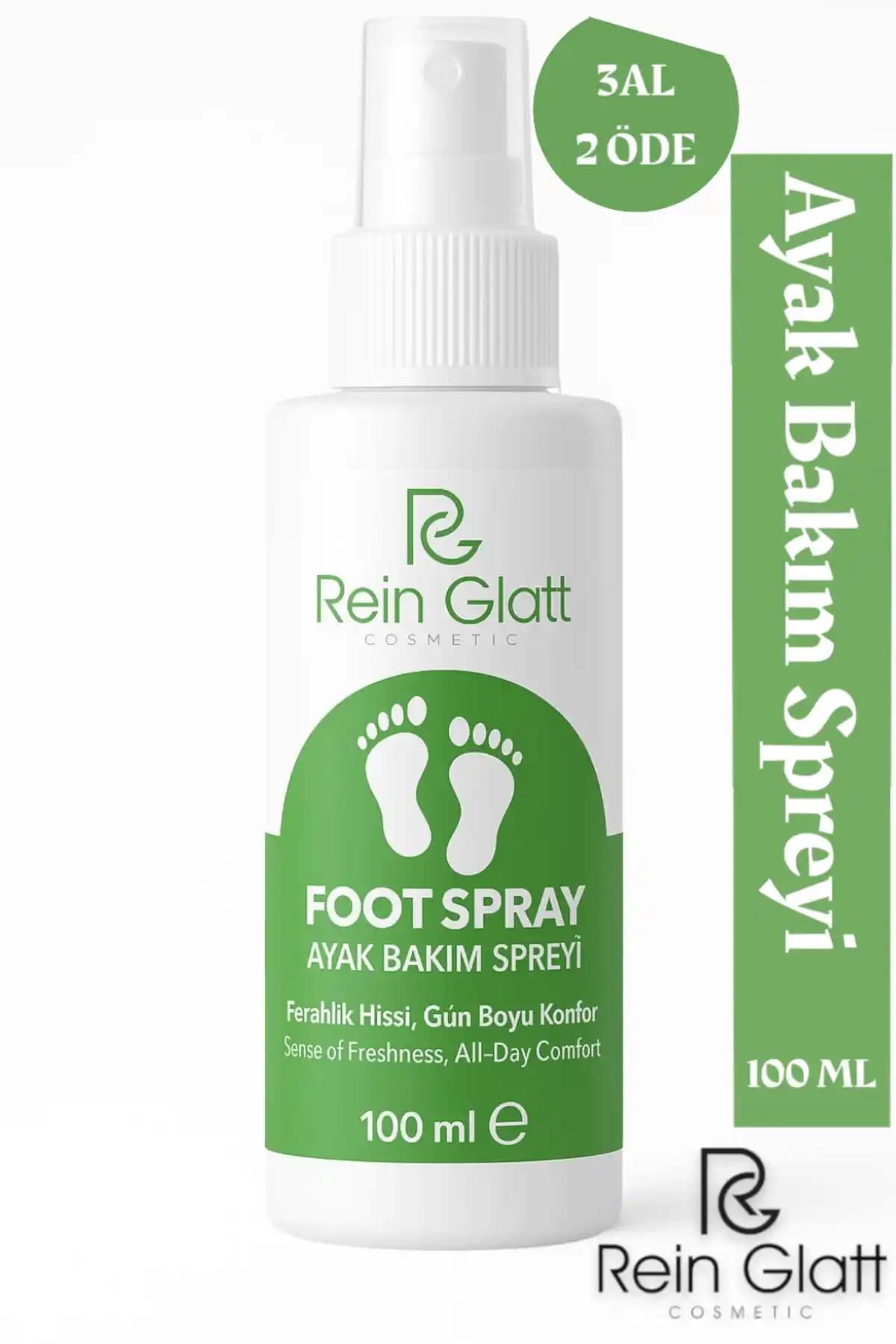 Rein Glatt Kozmetik Çay Ağacı Özlü Ayak ve Tırnak Bakım Spreyi Mantar ve Koku Giderici