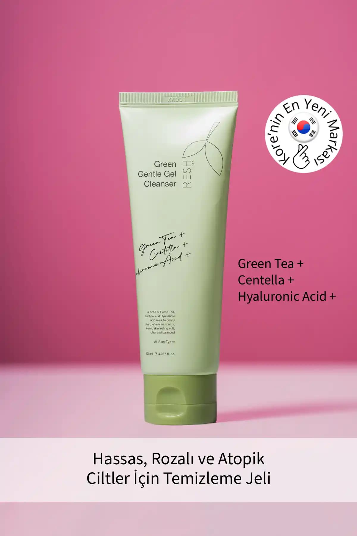 RESH LAB Green Gentle Gel Cleanser Hassas Ciltler İçin Güçlü ve Nazik Temizlik Çözümü