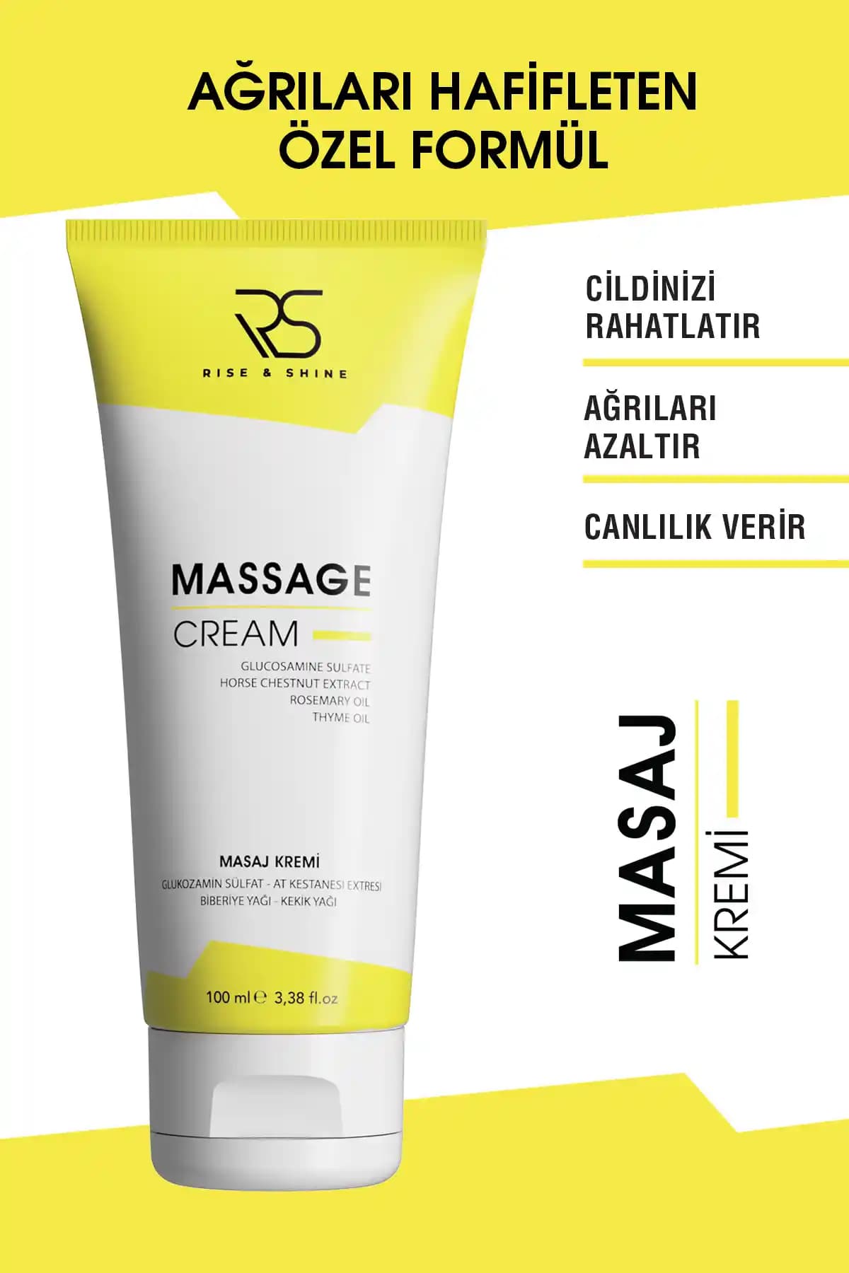 Rise and Shine Masaj Kremi: Doğal ve Etkili Onarıcı Krem Kaslar ve Cilt İçin