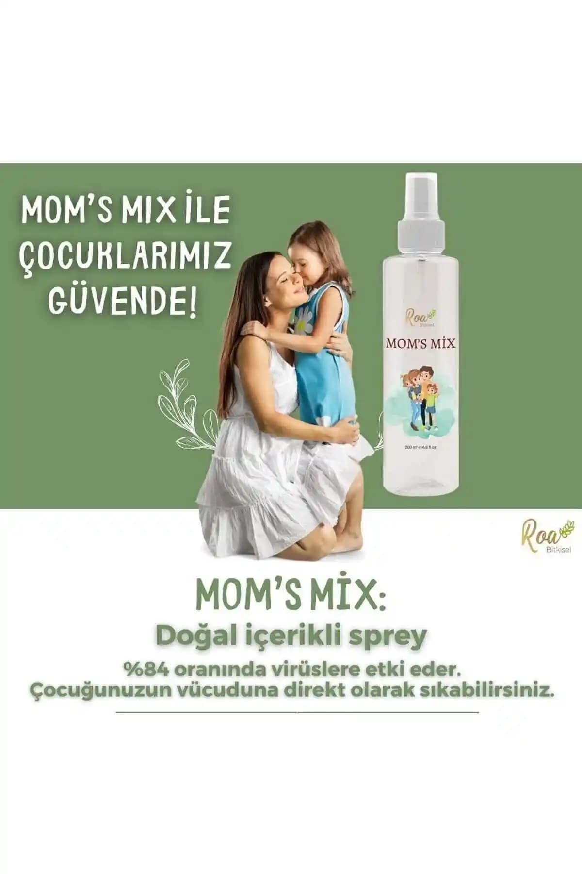 Roa Bitkisel Mom's Mix 200 Ml Doğal Aromatik Koku ve Günlük Bakım Ürünü