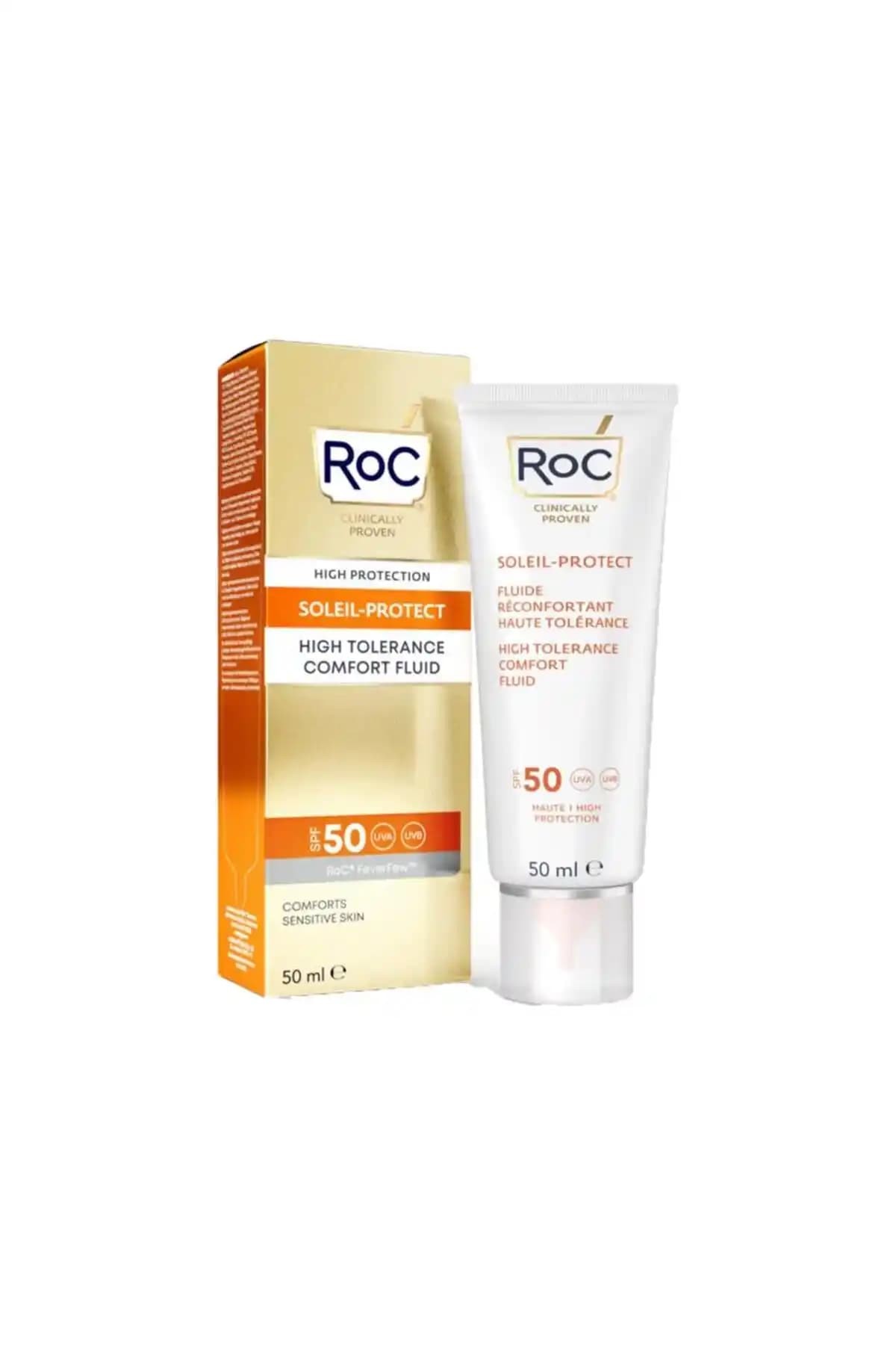 Roc Soleil-Protect High Tolerance 50 Hassas Ciltler İçin Yüksek Koruma Sağlayan Güneş Kremi