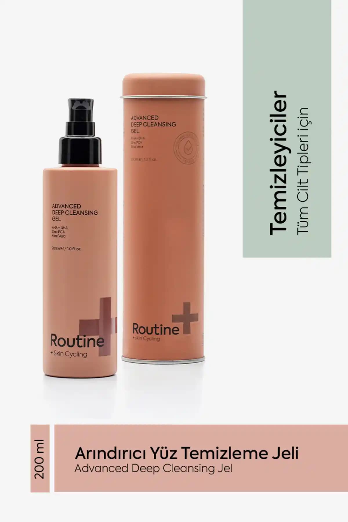 Routine+ Yüz Temizleme Jeli: Derinlemesine Temizlik ve Cilt Dengeleyici Özellikler