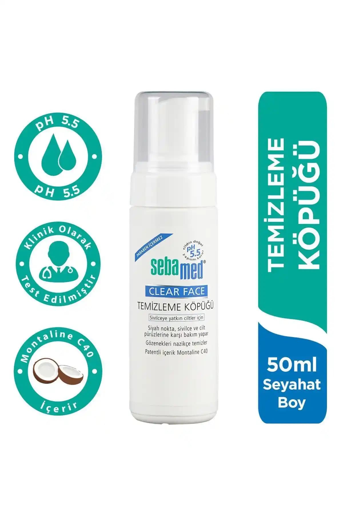 Sebamed Clear Face Yüz Temizleyici Köpük Hassas ve Yağlı Ciltler İçin Uygun Temizlik Çözümü