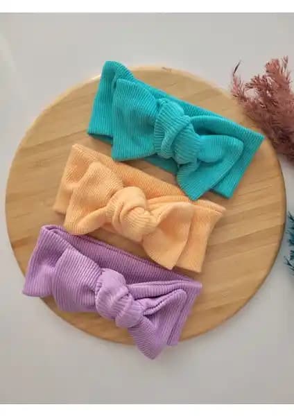 Seher Bebe Butik Kız Çocuklar İçin Ribana Bandana Seti Şık ve Konforlu Tasarım