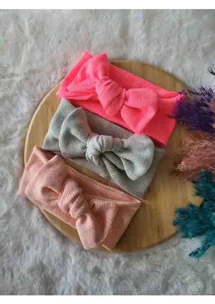 Seher Bebe Butik Ribana Bandana Seti 0-6 Yaş Çocuklar İçin Konforlu ve Şık Tasarım