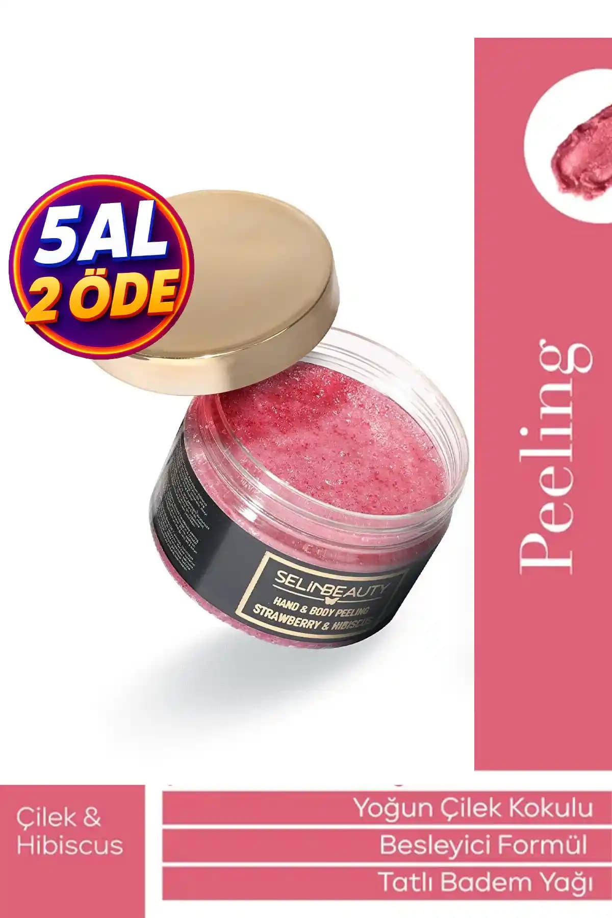 SelinBeauty Çilek ve Hibiscus El ve Vücut Peelingi Doğal ve Etkili Cilt Bakımı Ürünü Tanıtımı