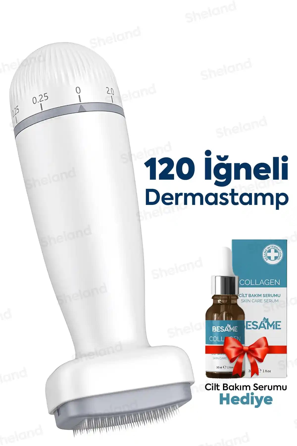 Sheland 120 Titanyum İğneli Dermastamp ile Cilt Yenileme ve Saç Dökülmesine Etkili Çözüm