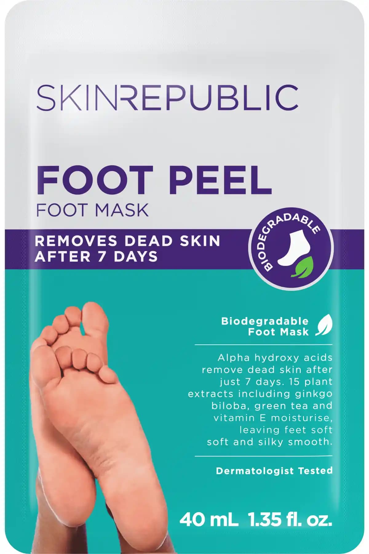 Skin Republic Peeling Etkili Yenileyici Ayak Maskesi: Doğal İçeriklerle Ayak Sağlığını Destekler
