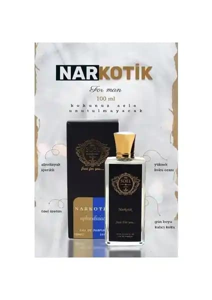 Soel Parfüm Narkotik Erkekler İçin Ferah ve Kalıcı 100 ml Eau de Parfum