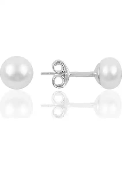 Söğütlü Silver 6 mm İnci Taşlı Gümüş Küpe: Zarif ve Dayanıklı Takı Seçeneği