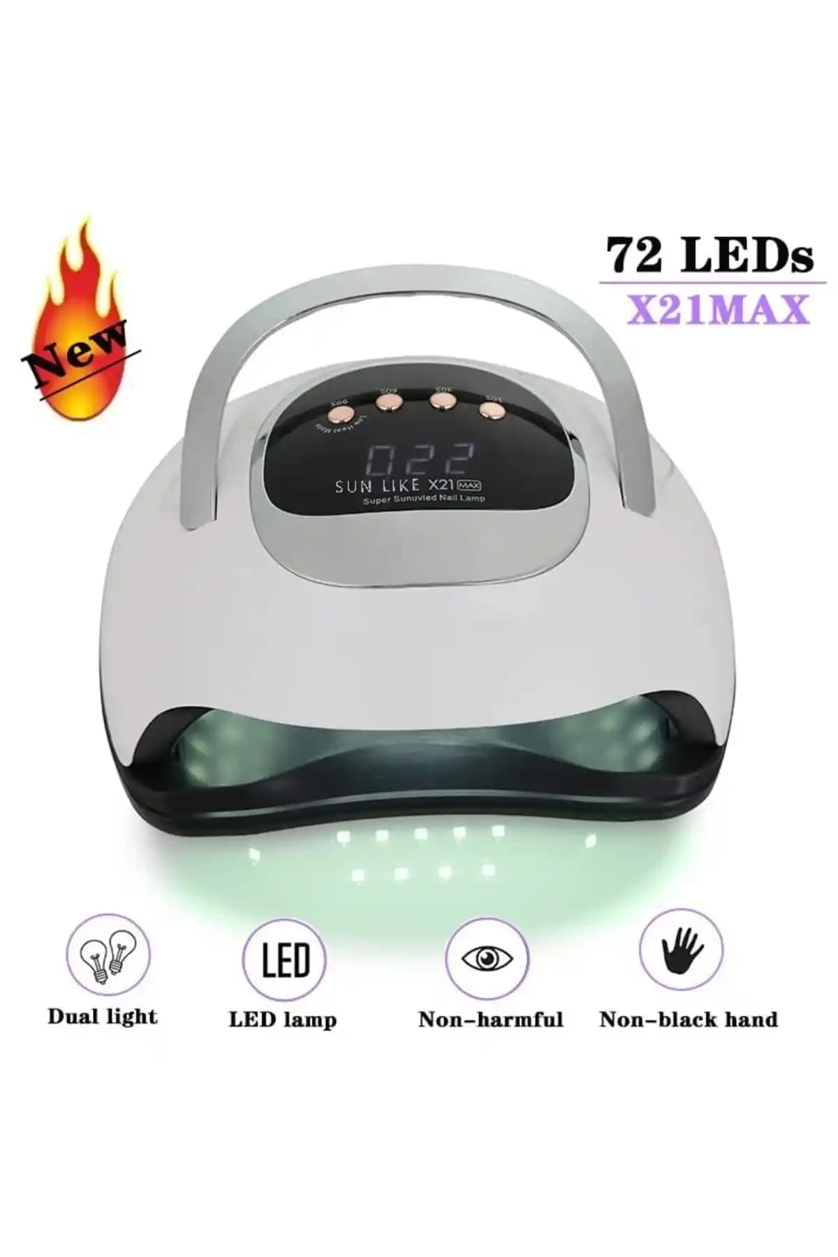 SunLikE X 21 UV LED Tırnak Kurutucu Profesyonel ve Ev Kullanımı İçin Yüksek Performanslı
