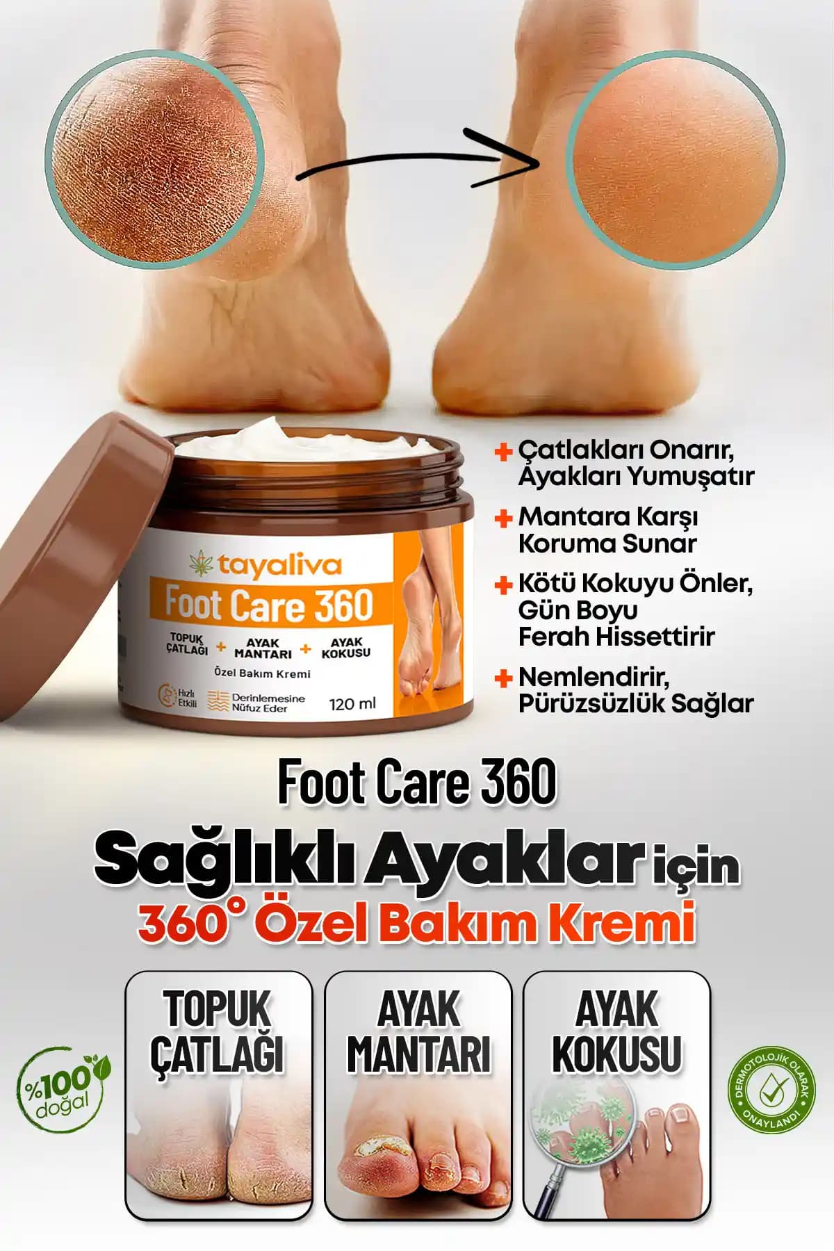 Tayaliva Foot Care 360: Ayak ve Topuk Sağlığı İçin Yenilikçi ve Etkili Bakım Kremi