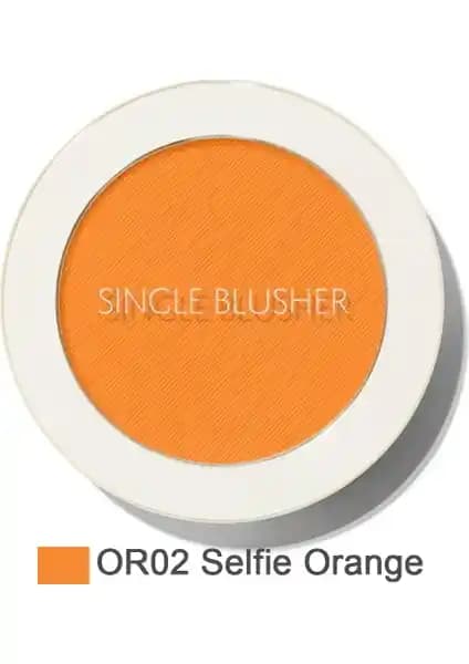 The Saem Single Blusher Selfie Orange ile Doğal ve Enerjik Makyaj Yaratın