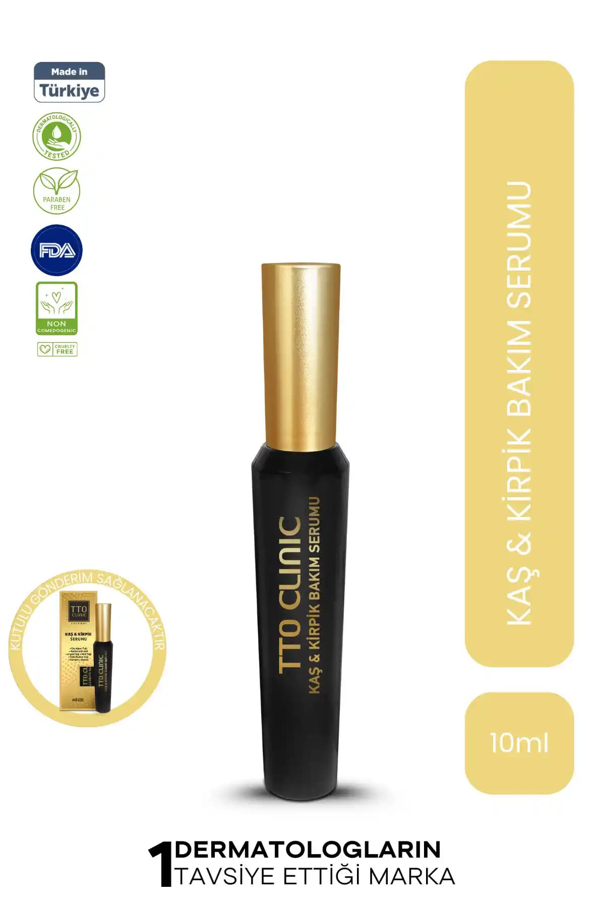 Tto Clinıc Kaş ve Kirpik Bakım Serumu: Doğal İçeriklerle Güçlendirilmiş Güzellik Destekçisi