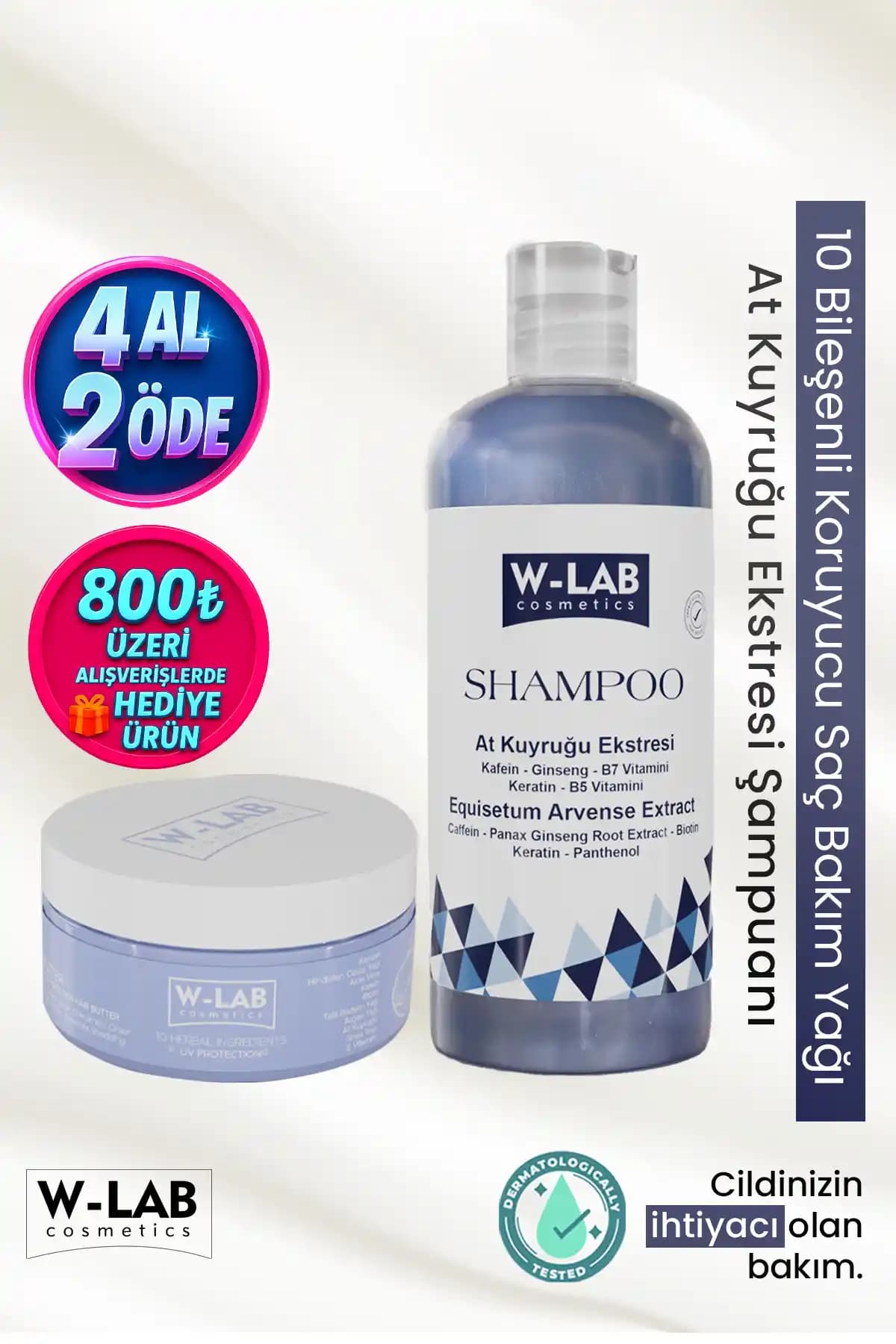 W-Lab Kozmetik Saç Bakım Seti: Güçlü ve Sağlıklı Saçlar İçin Doğal Çözüm