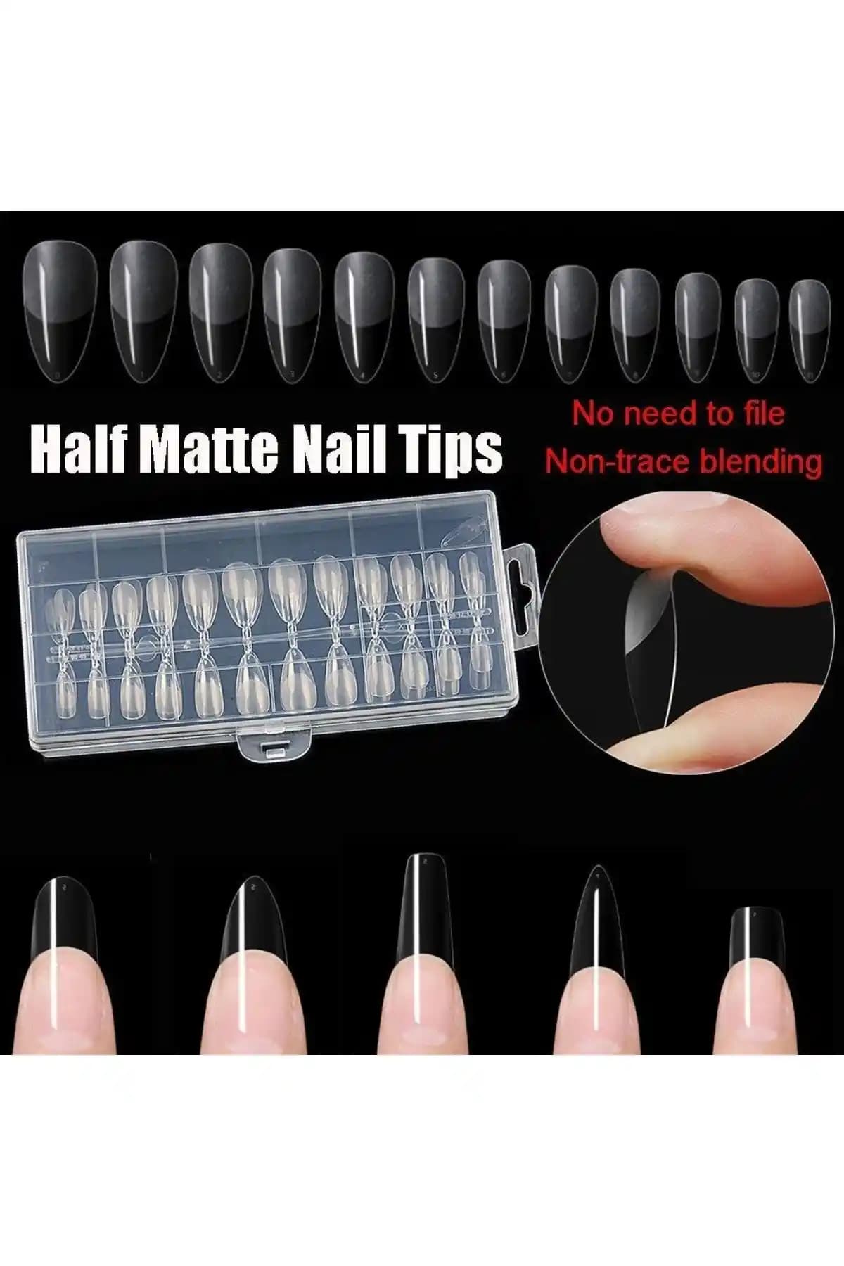 YAYOGE Soft Jel Tips Badem: Profesyonel ve Dayanıklı Tırnak Bakım Seti