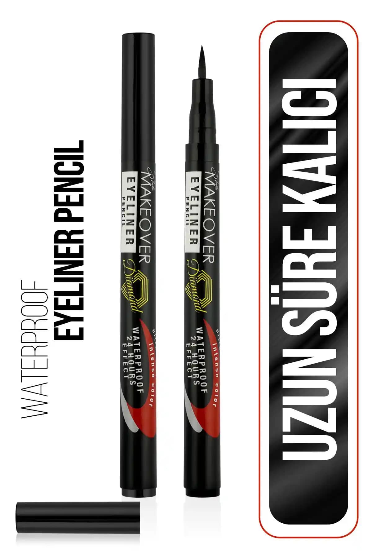 Yeni Well Makeover Waterproof 24 Saat Kalıcı Mat Siyah Eyeliner Kalemi