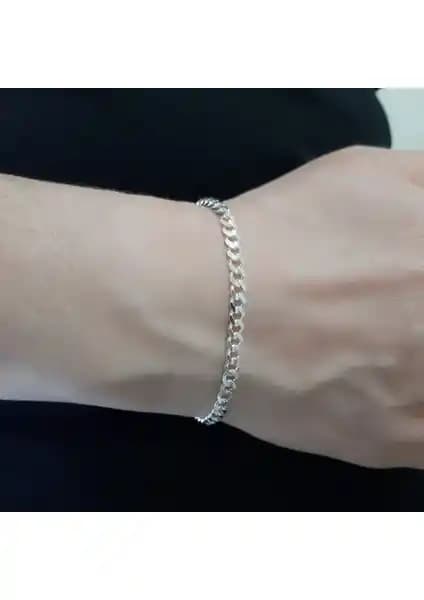 925 Ayar Gümüş Erkek Bileklik Gurmet Model Şık ve Dayanıklı Tasarım