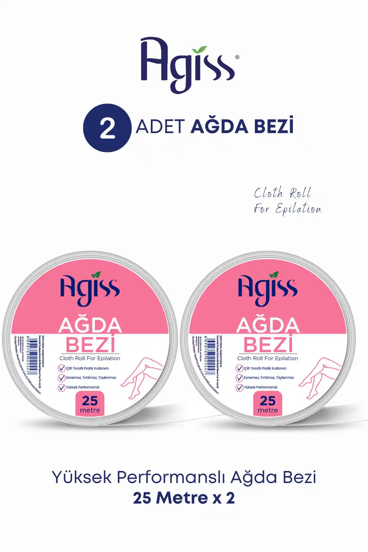 AGISS 25 Metre Ağda Bezi: Her Cilt Tipine Uygun Pratik ve Dayanıklı Çözüm