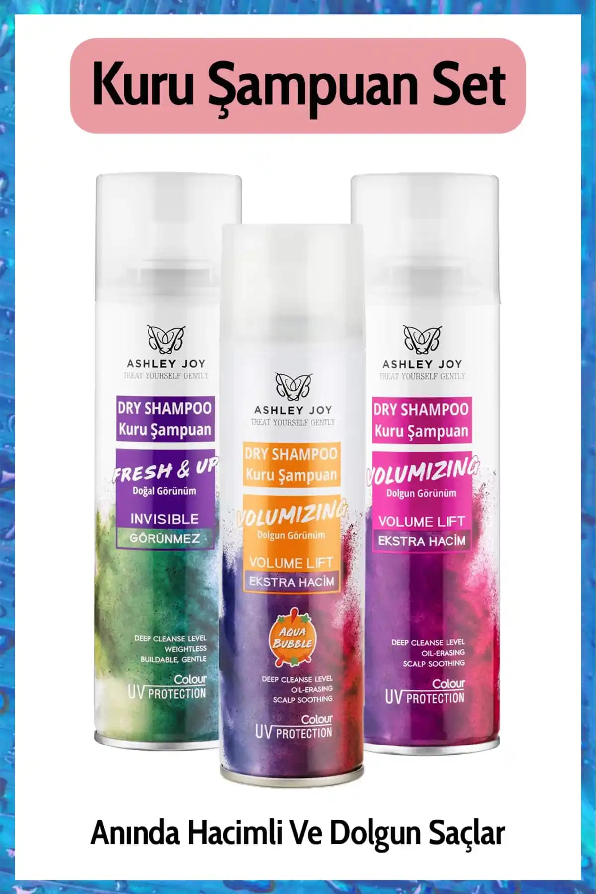 Ashley Joy Hacim Veren Temiz ve Fresh Doğal Görünüm Dry Kuru Şampuan Özellikleri