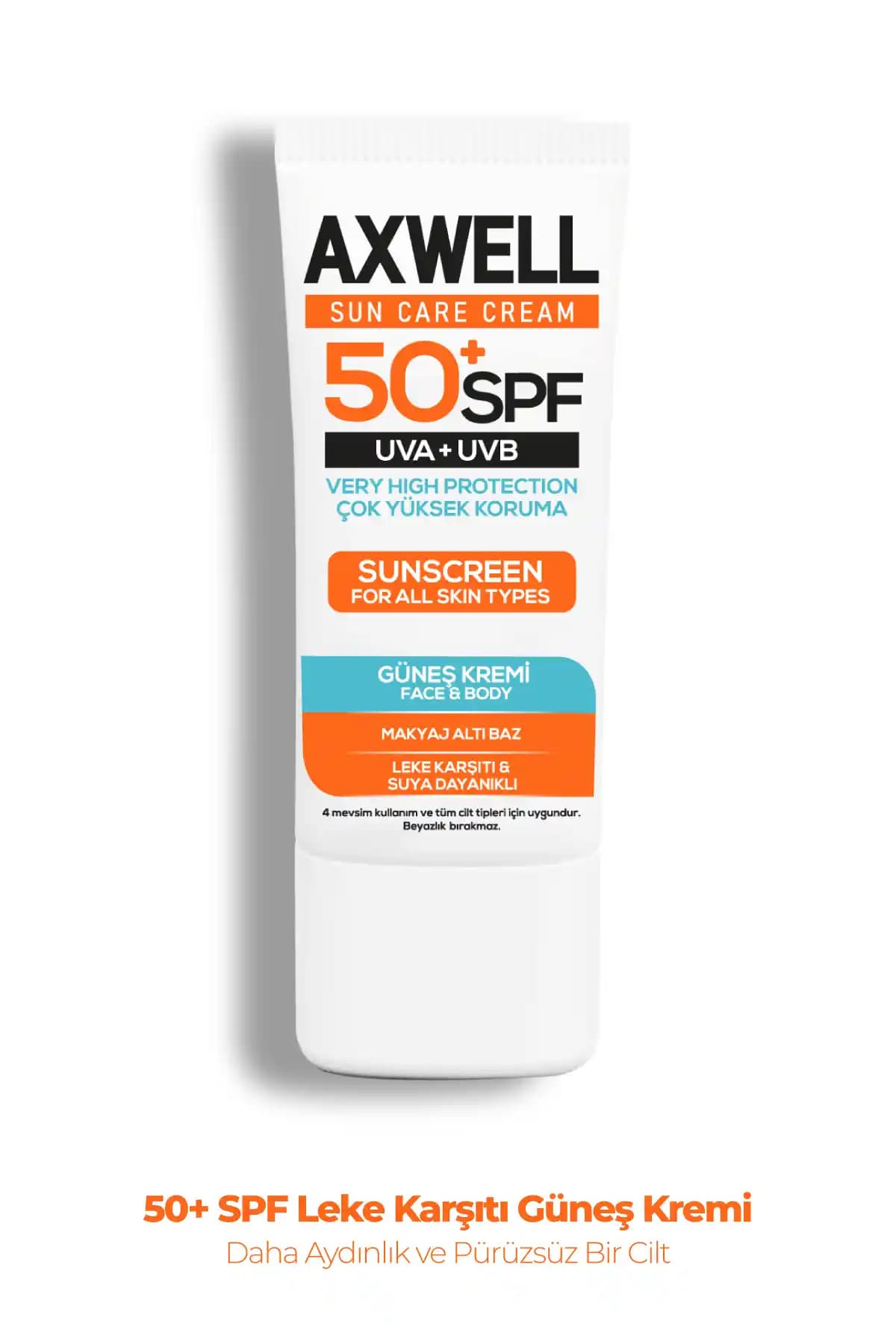 AXWELL SPF 50+ Leke Karşıtı Nemlendirici Güneş Kremi: Yüksek Koruma ve Cilt Bakımı Özellikleri