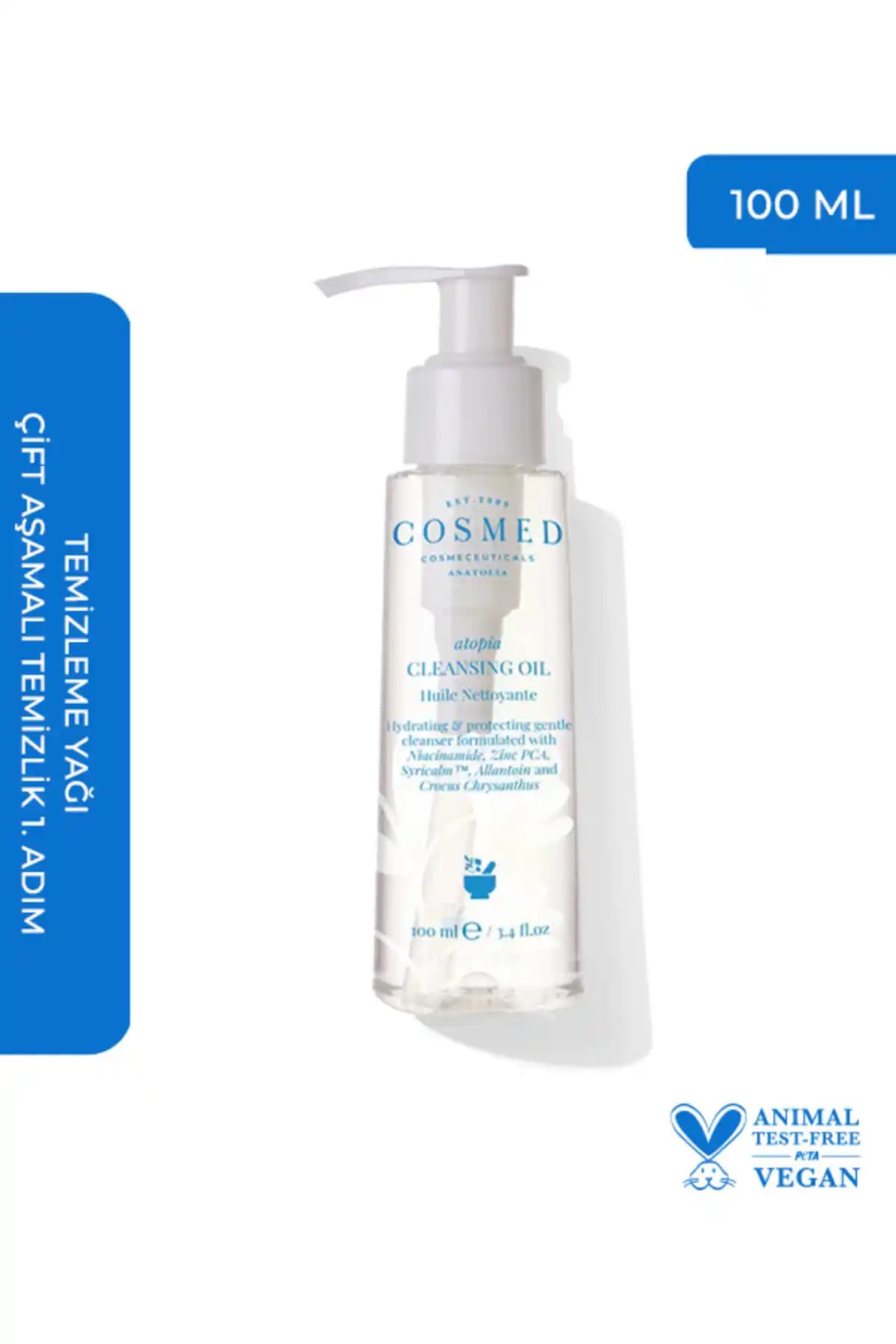 COSMED Atopia Cleansing Oil: Derinlemesine Temizlik ve Nemlendirme Sağlayan Yağ Bazlı Ürün