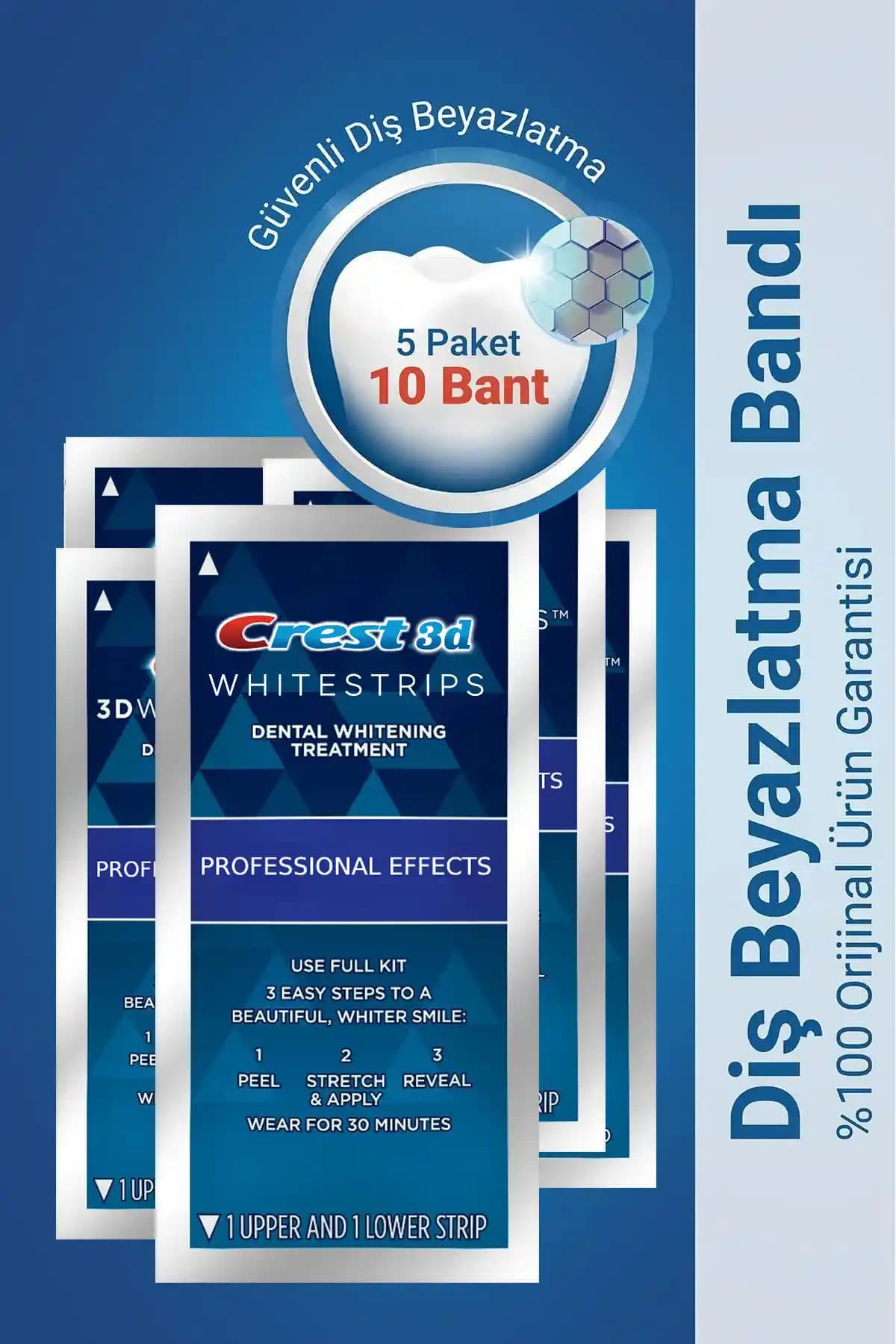 CREST 3D Whitestrips Profesyonel Etkiler: Güvenilir ve Pratik Diş Beyazlatma Çözümü