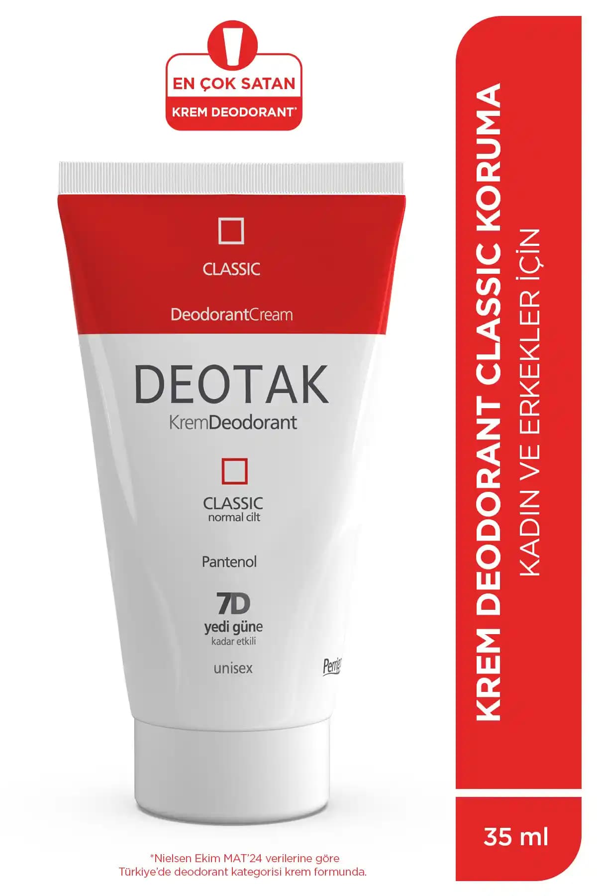 Deotak Classic Krem Deodorant Hassas Ciltler İçin Uzun Süreli Koruma Sağlar