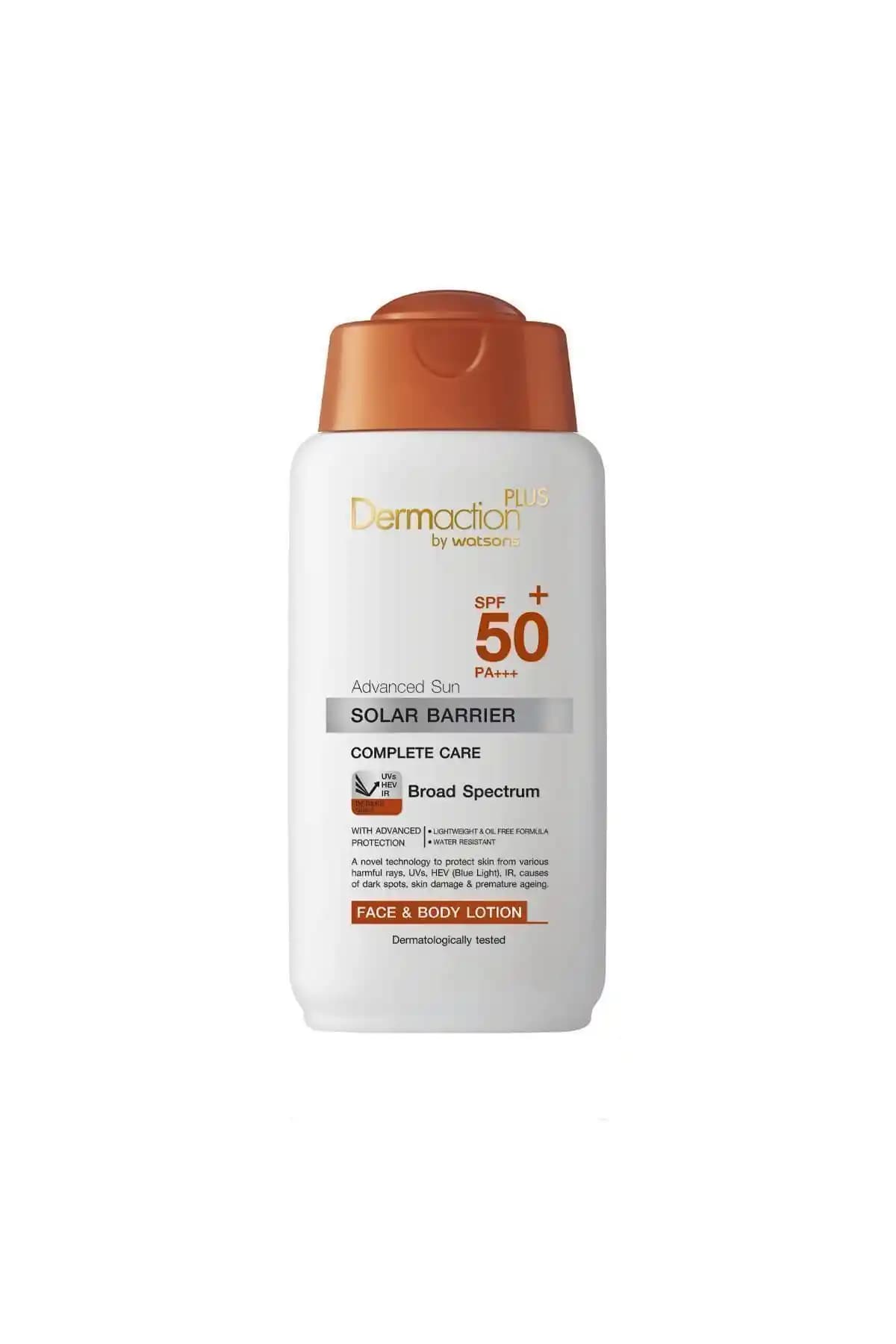 Dermaction Plus Watsons SPF 50 Yüz ve Vücut Güneş Losyonu Güçlü Koruma ve Güvenli Kullanım