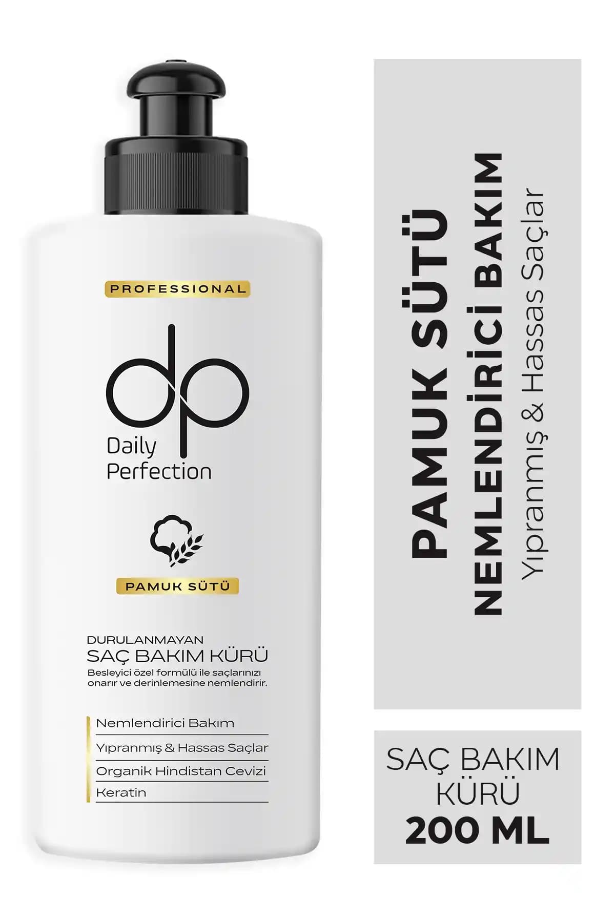 dp Daily Perfection Pamuk Sütü Durulanmayan Saç Bakım Kürü İncelemesi ve Kullanıcı Yorumları