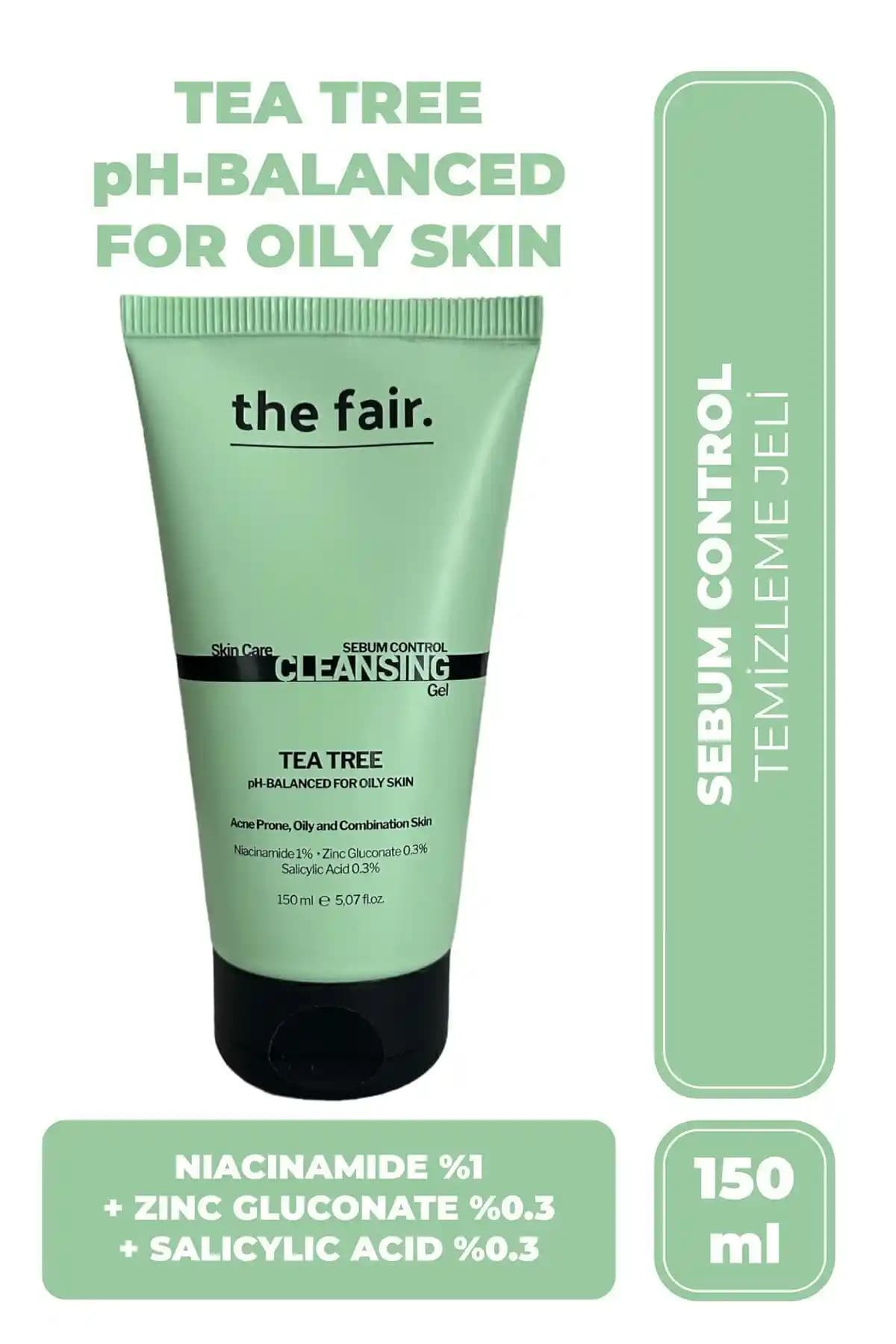 Fair Çay Ağacı ve Salisilik Asit İçerikli Yüz Yıkama Jeli: Yağlı ve Akneye Yatkın Ciltler İçin Temizlik Çözümü